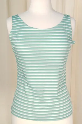 1960s Mint Striped Tank Top