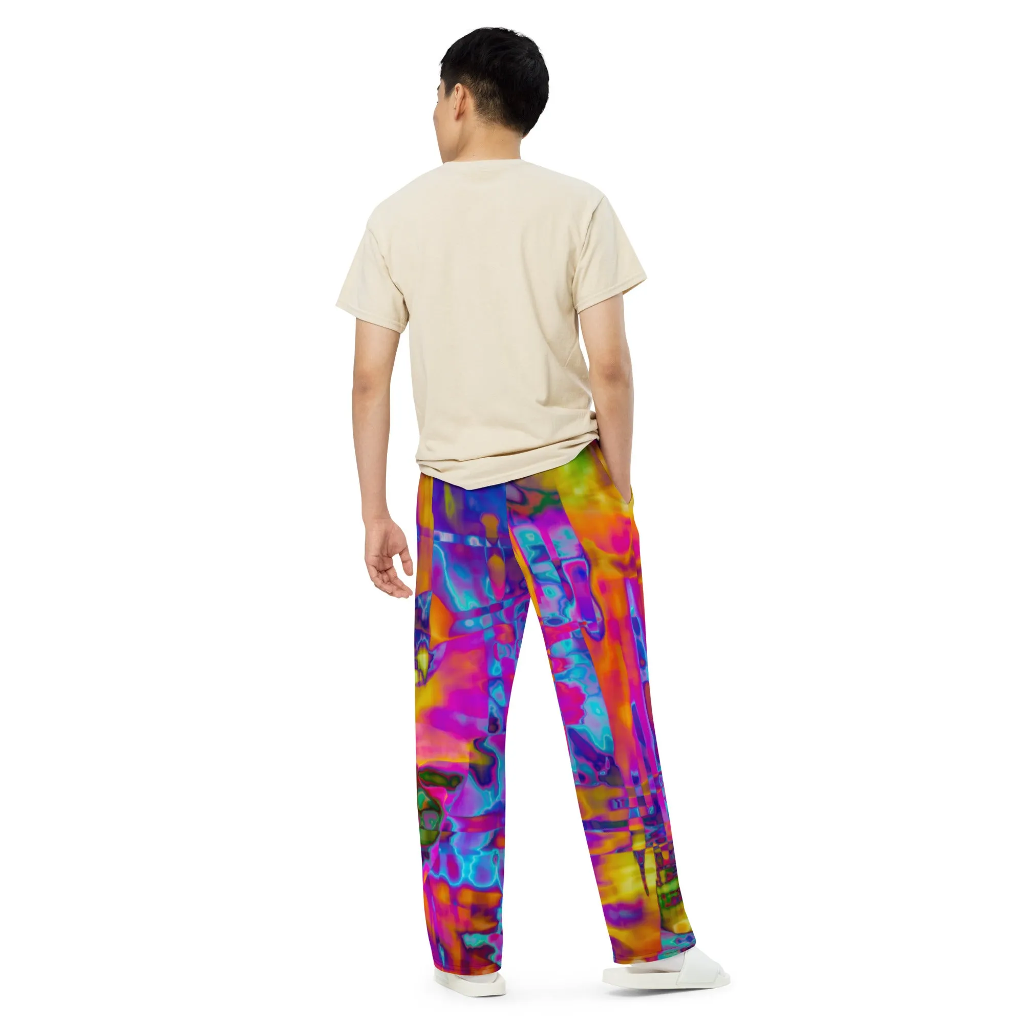 Barmudi All-over print unisex wide-leg pants