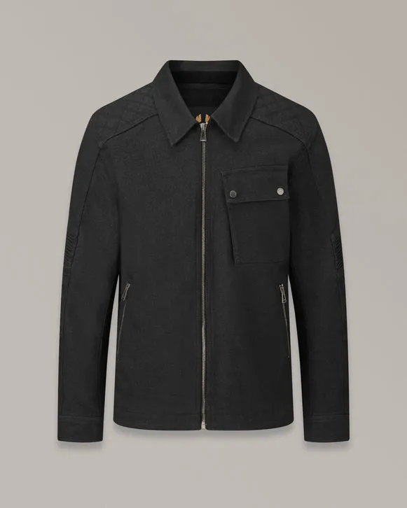 BELSTAFF OUTRIDER MOTORCYCLE OVERSHIRT - BLACK