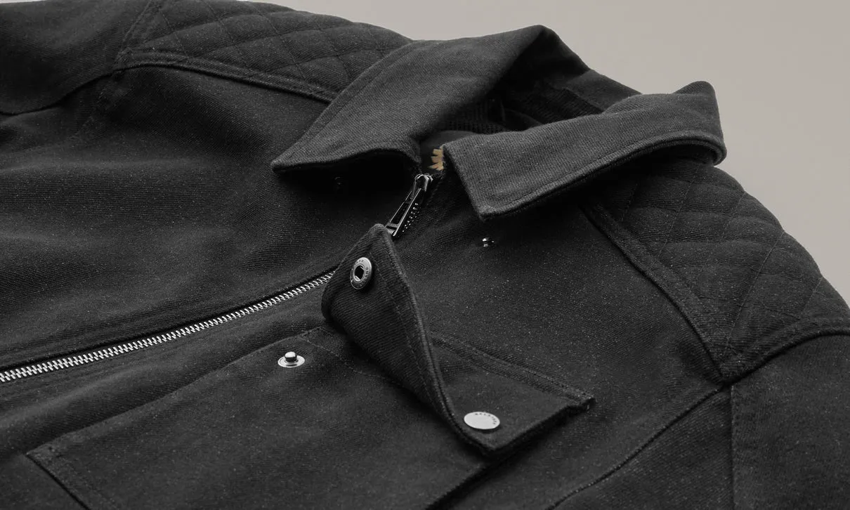 BELSTAFF OUTRIDER MOTORCYCLE OVERSHIRT - BLACK