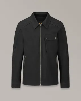 BELSTAFF OUTRIDER MOTORCYCLE OVERSHIRT - BLACK