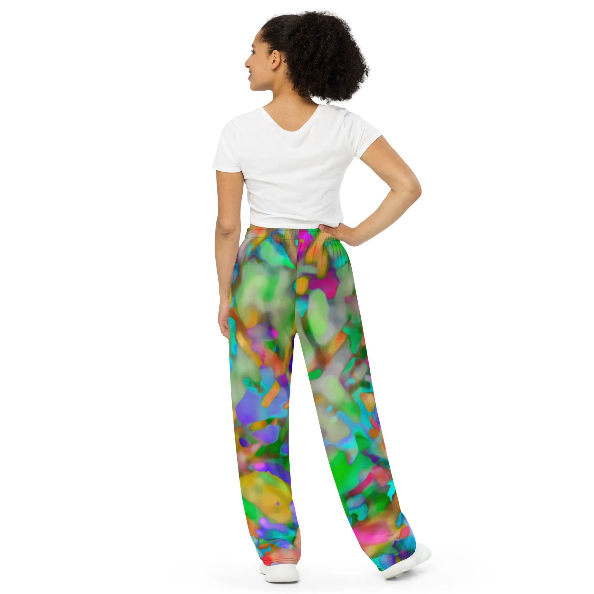 Bus All-over print unisex wide-leg pants