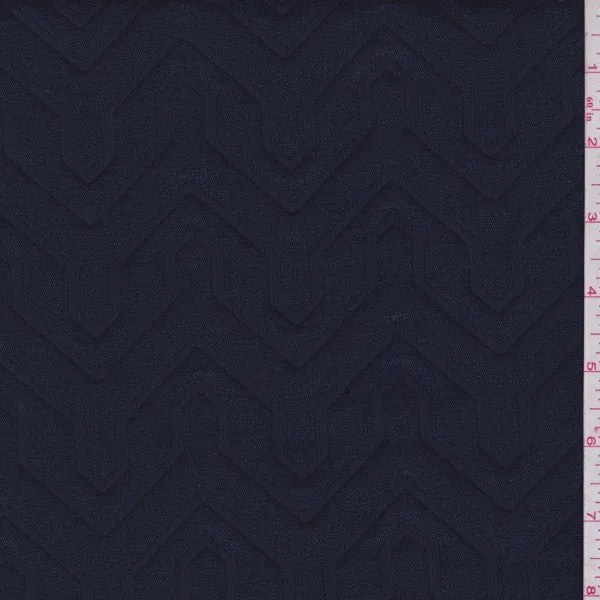 Cerulean Diamond Quilted Knit Fabric