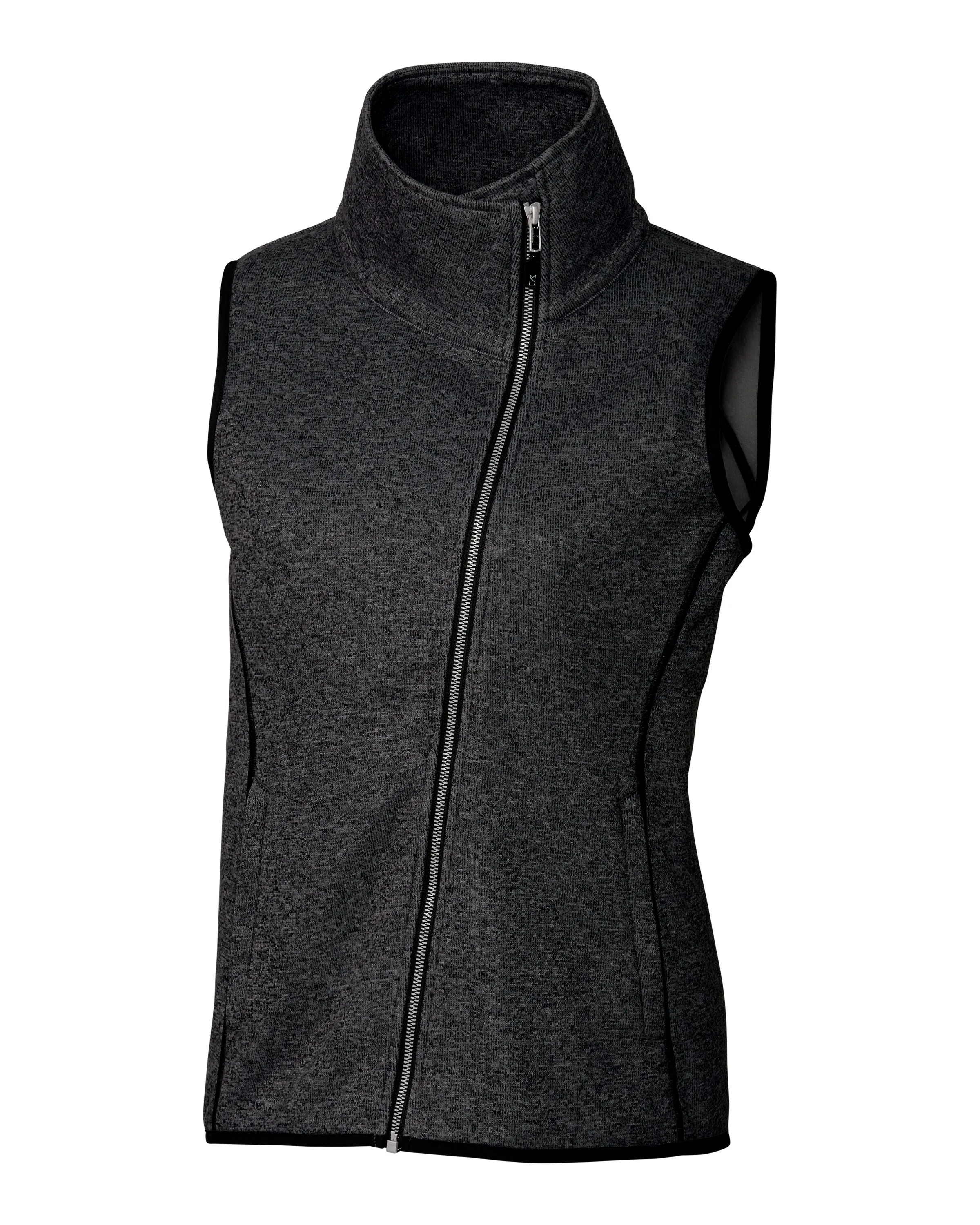 Cutter & Buck Mainsail Sweater-Knit Ladies Full Zip Vest