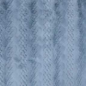 Faux Fur - Cable - Light Blue - SALE