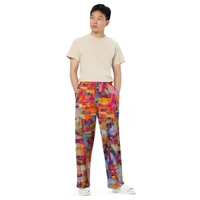 Free All-over print unisex wide-leg pants