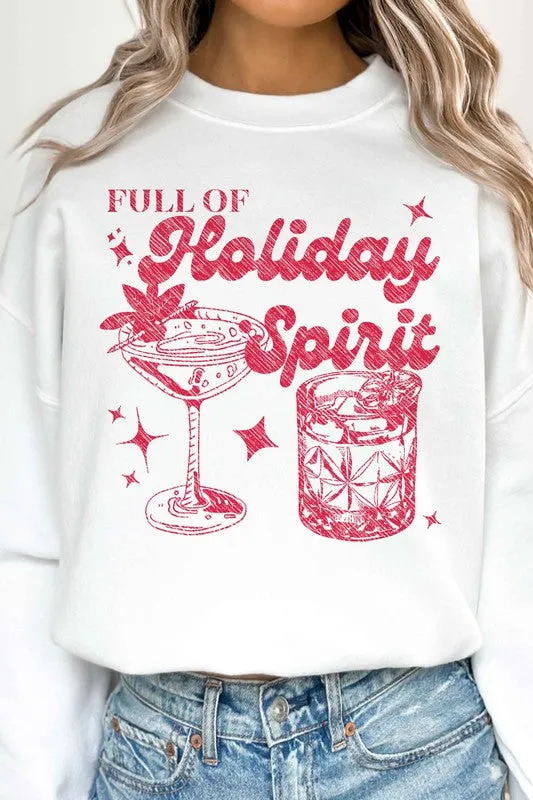 HOLIDAY SPIRITS CHRISTMAS OVERSIZED SWEATSHIRT