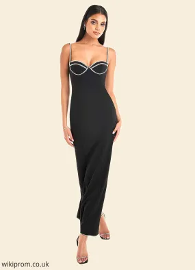 Janice Asha Black Rhinestone Maxi Dress Atelier Dresses | Azazie SWKP0022877