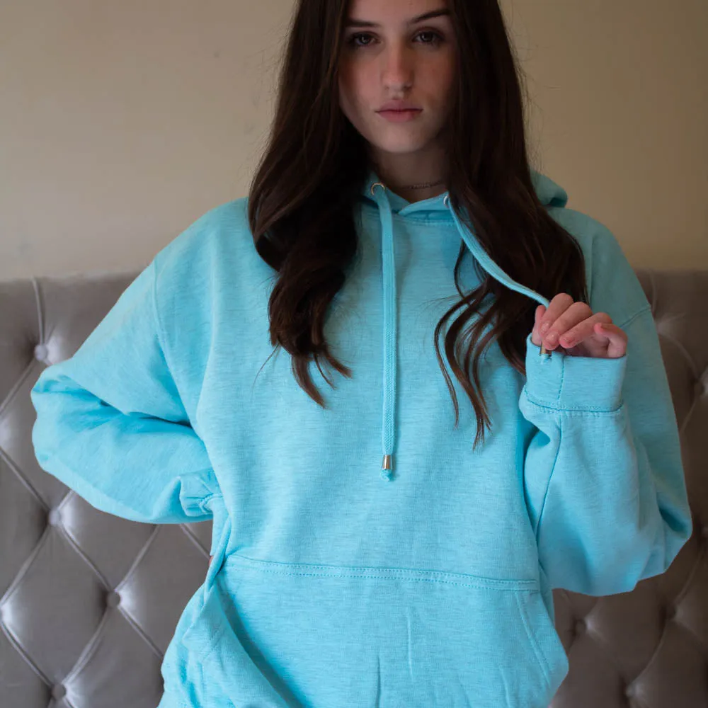 LACHERE Basic Hoodie, Pink, Light Blue, Yellow