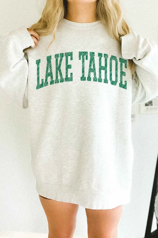 LAKE TAHOE CALIFORNIA NEVADA OVERSIZED SWEATSHIRT