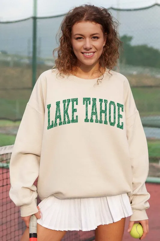 LAKE TAHOE CALIFORNIA NEVADA OVERSIZED SWEATSHIRT