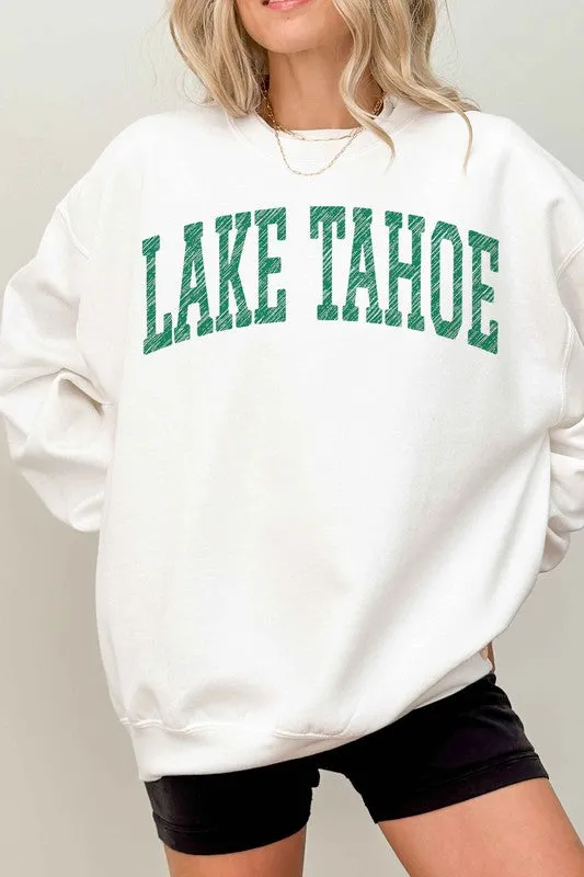 LAKE TAHOE CALIFORNIA NEVADA OVERSIZED SWEATSHIRT