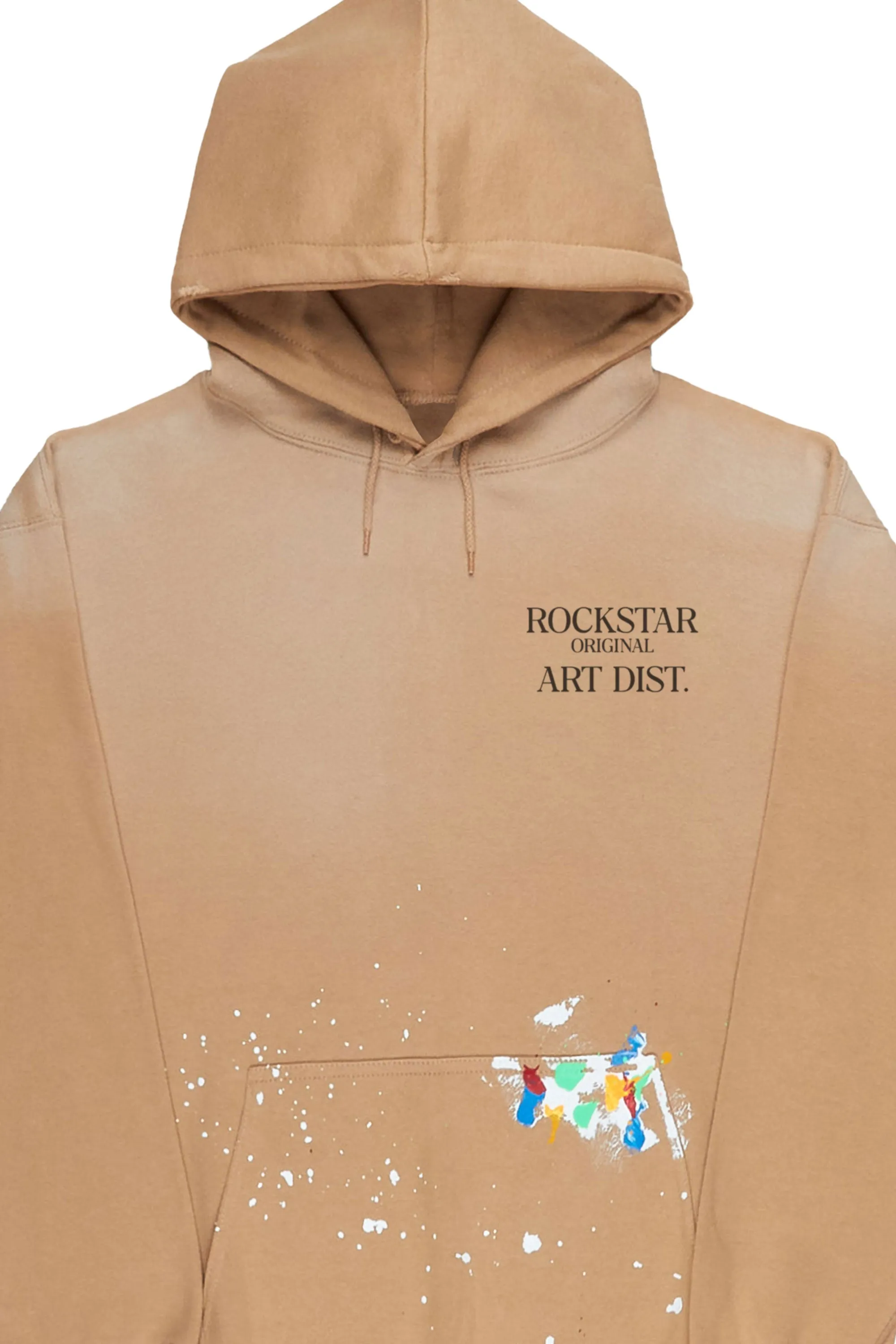 Make It Rain Beige Oversized Hoodie