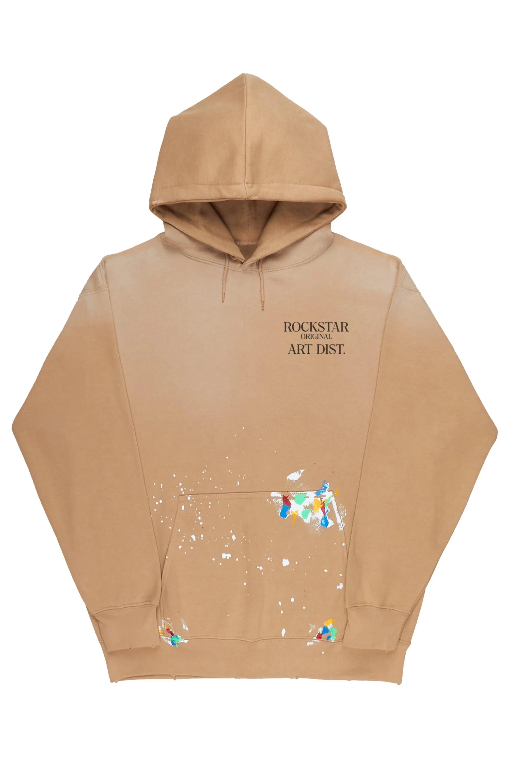 Make It Rain Beige Oversized Hoodie