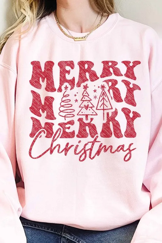 MERRY CHRISTMAS OVERSIZED SWEATSHIRT