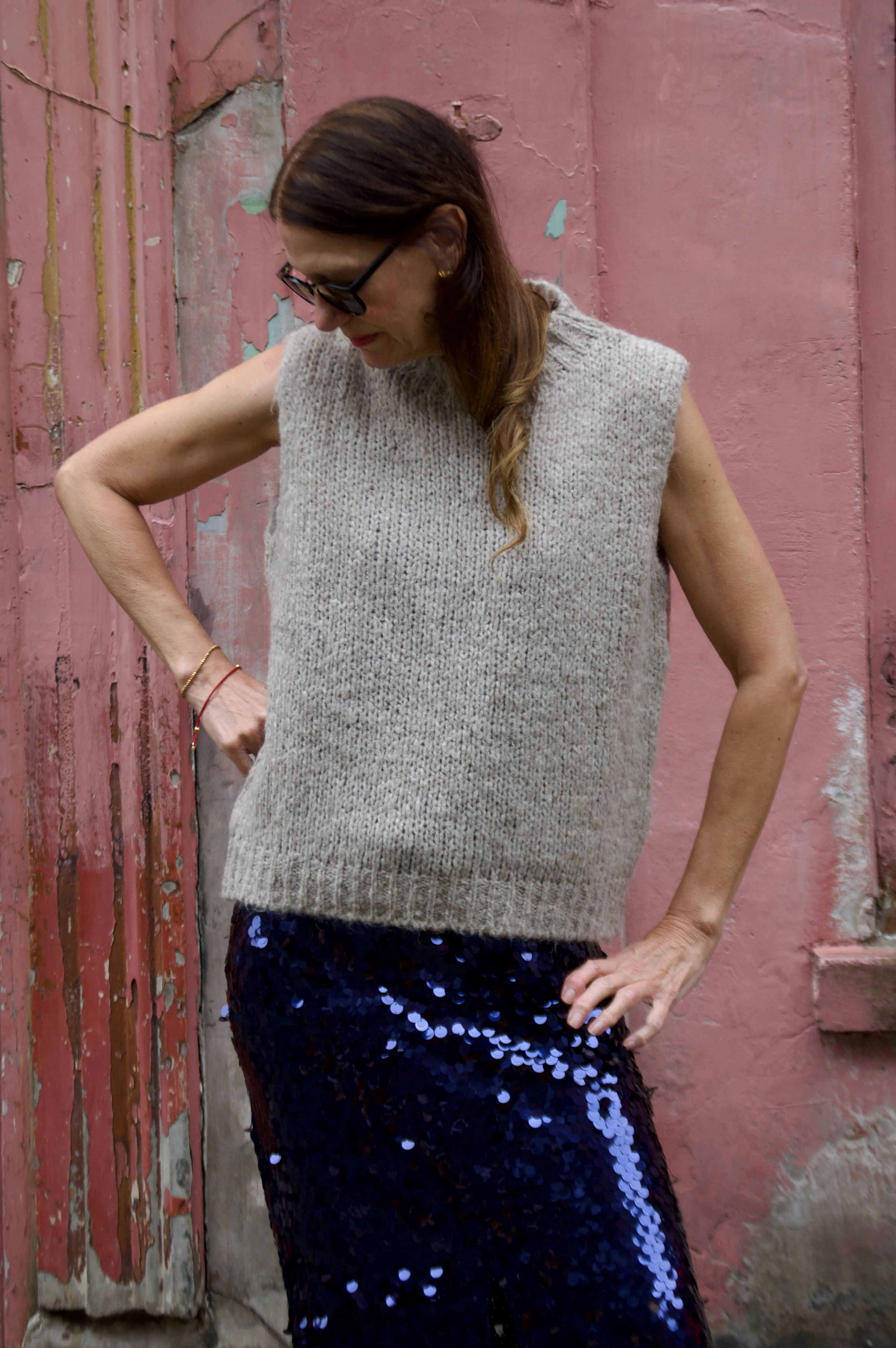 Noella Kala Sand Knit Vest