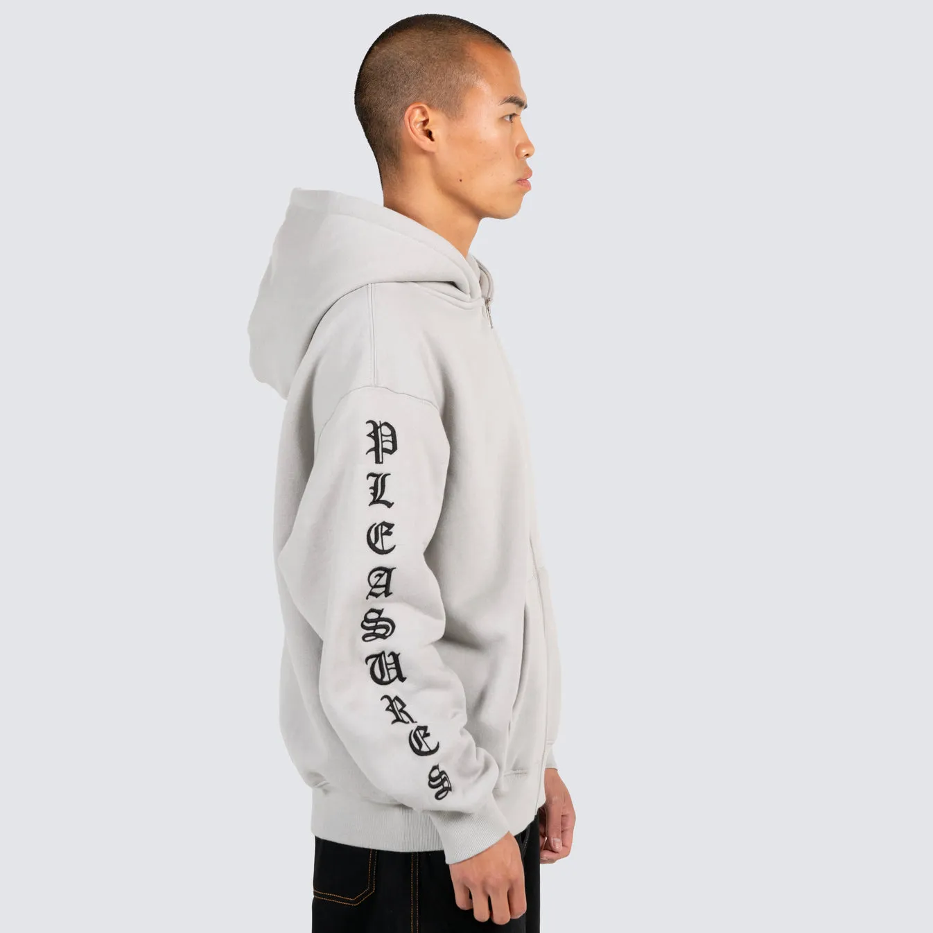 Oe Zip Up Hoodie Grey