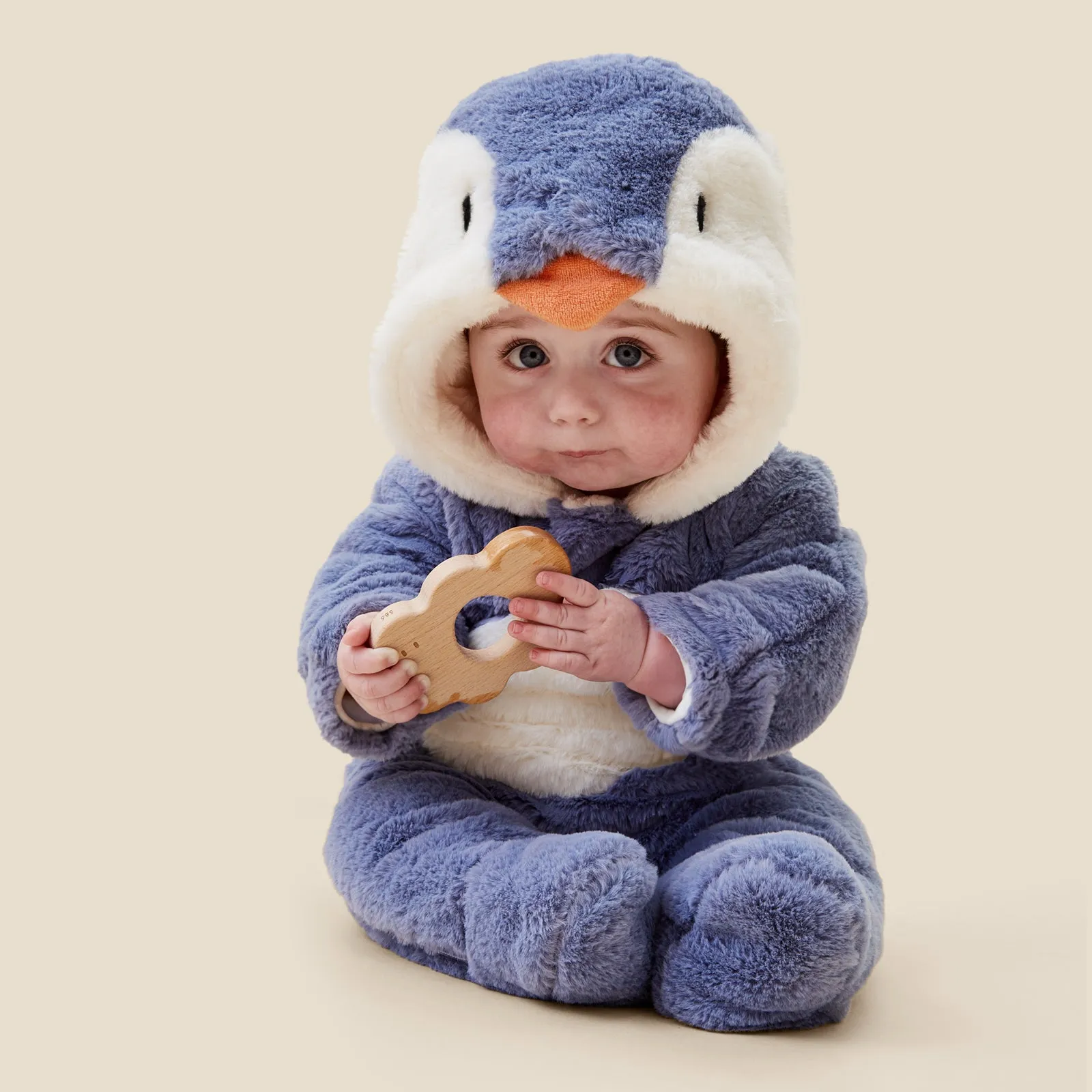 Penguin Faux Fur Pramsuit