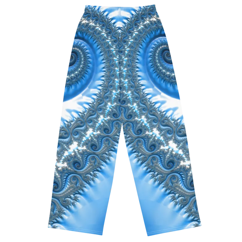 "Fractal Fern" Collection - Fractal Design Unisex Wide Leg Pants