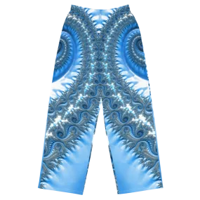 "Fractal Fern" Collection - Fractal Design Unisex Wide Leg Pants