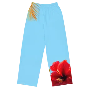 "Majestic Flamingo" Collection - Designer Unisex Wide Leg Pants