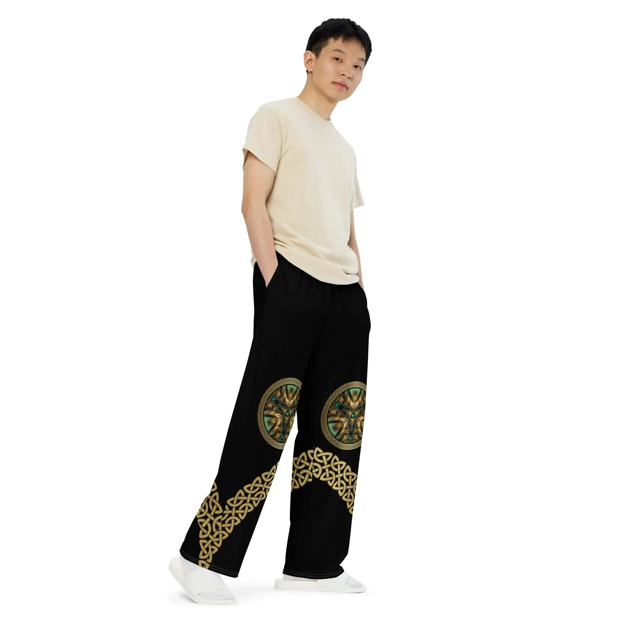 "Salutary Glow" Collection - Unisex wide-leg pants