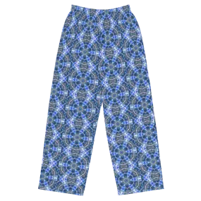 "Whirling Petals" Collection - Fractal Design Wide Leg Pants