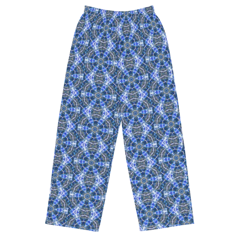 "Whirling Petals" Collection - Fractal Design Wide Leg Pants