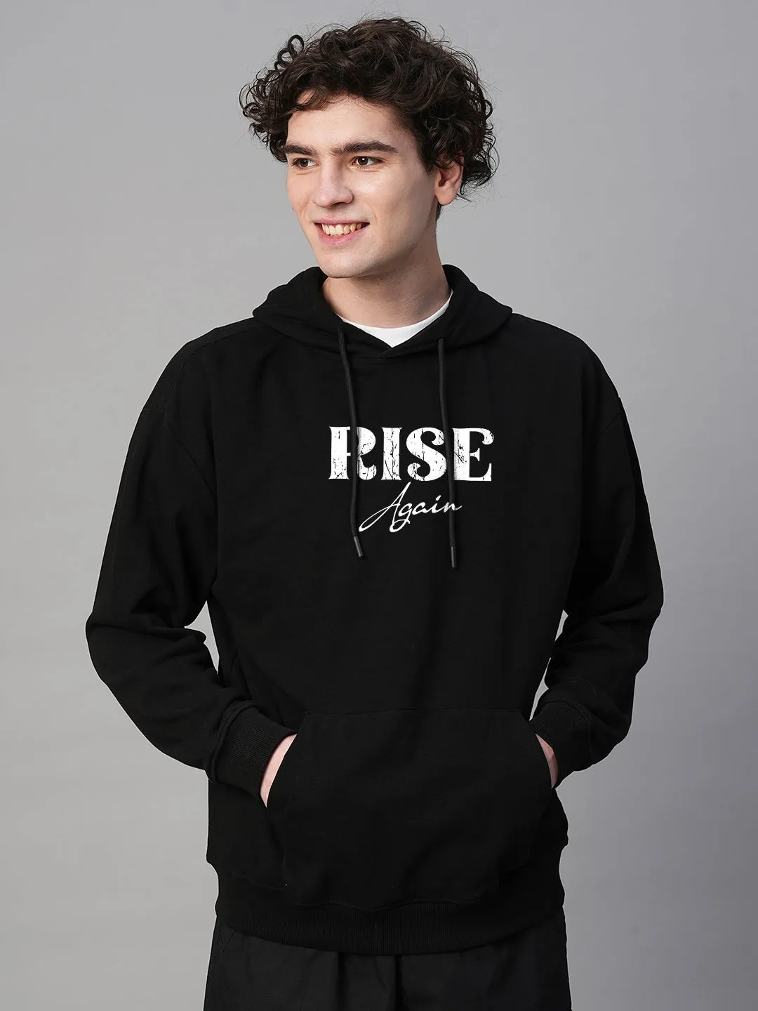 Rise Again Men Drop Shoulder Premium Terry Hoodie