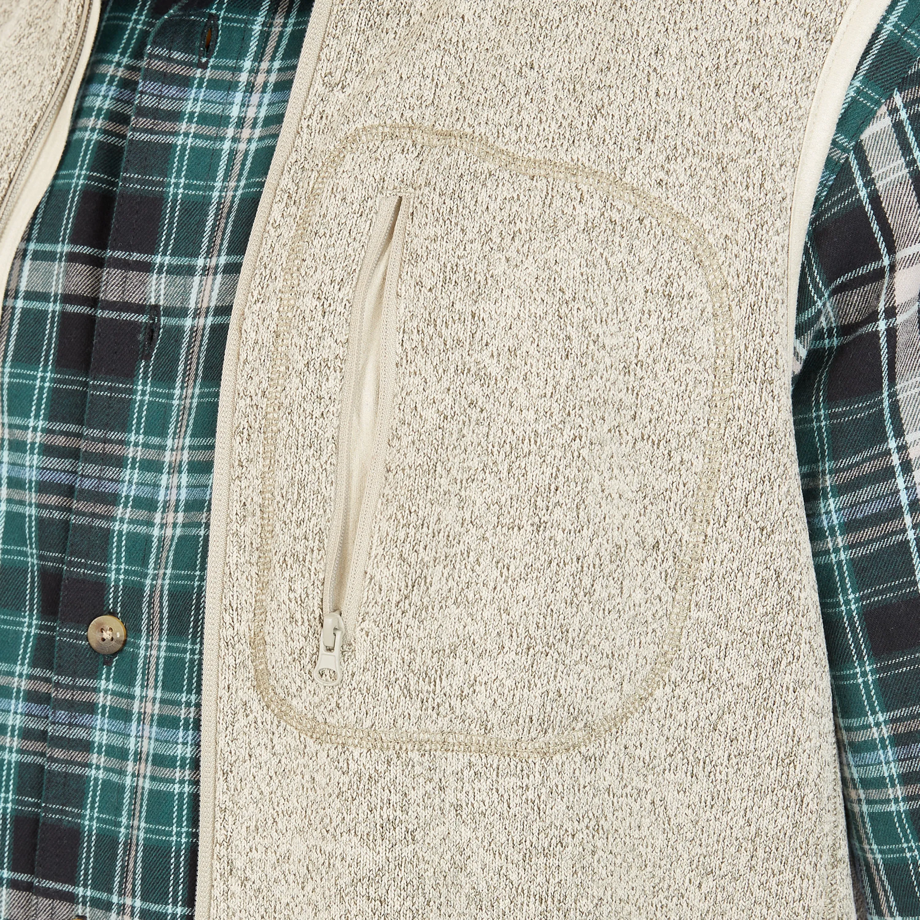 SHERPA-LINED SWEATER FLEECE VEST