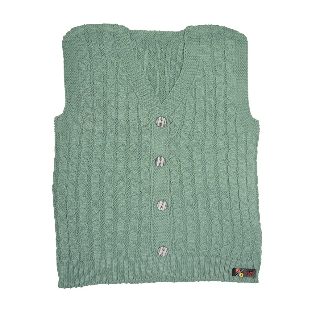 Sweater Vests For Infants And Toddlers, Sleeveless Button-Up Cardigan for Little Kids