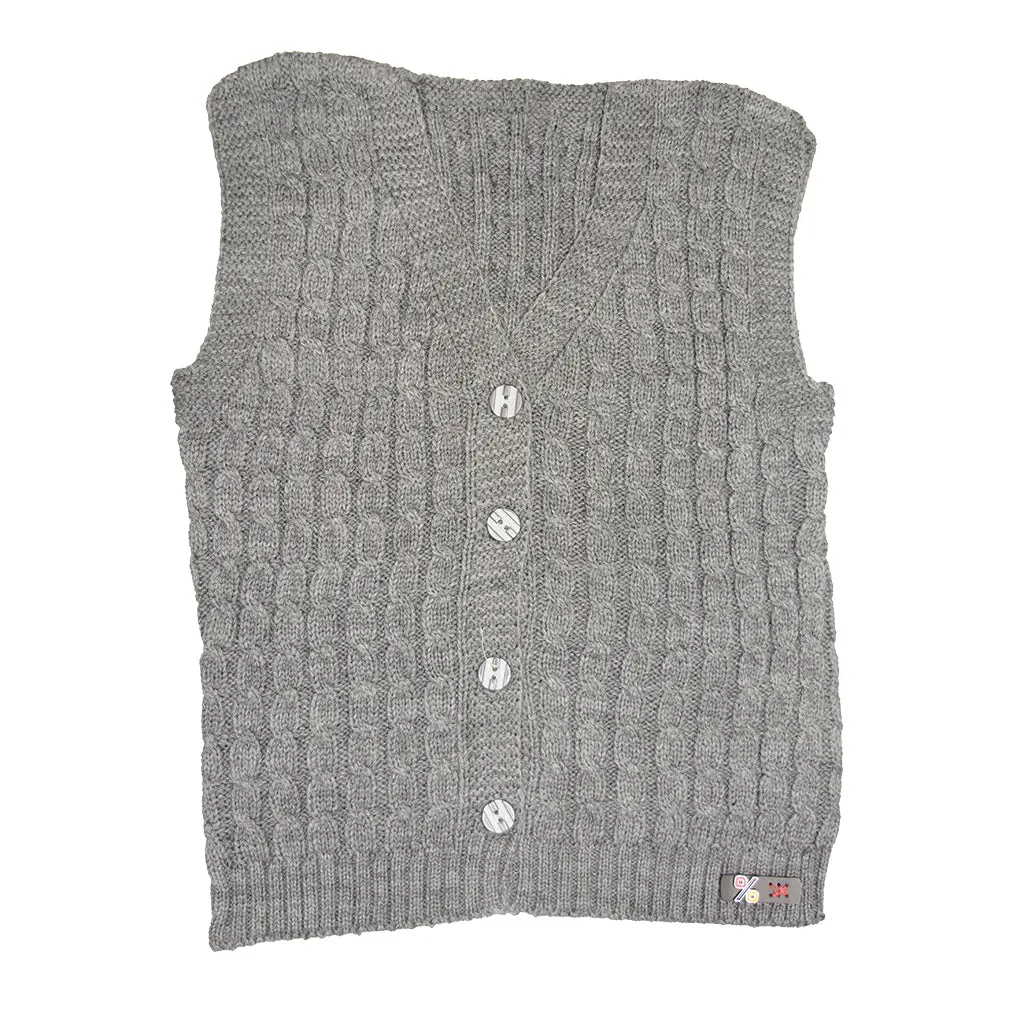 Sweater Vests For Infants And Toddlers, Sleeveless Button-Up Cardigan for Little Kids