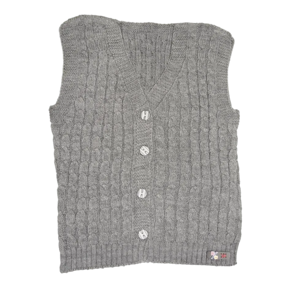 Sweater Vests For Infants And Toddlers, Sleeveless Button-Up Cardigan for Little Kids