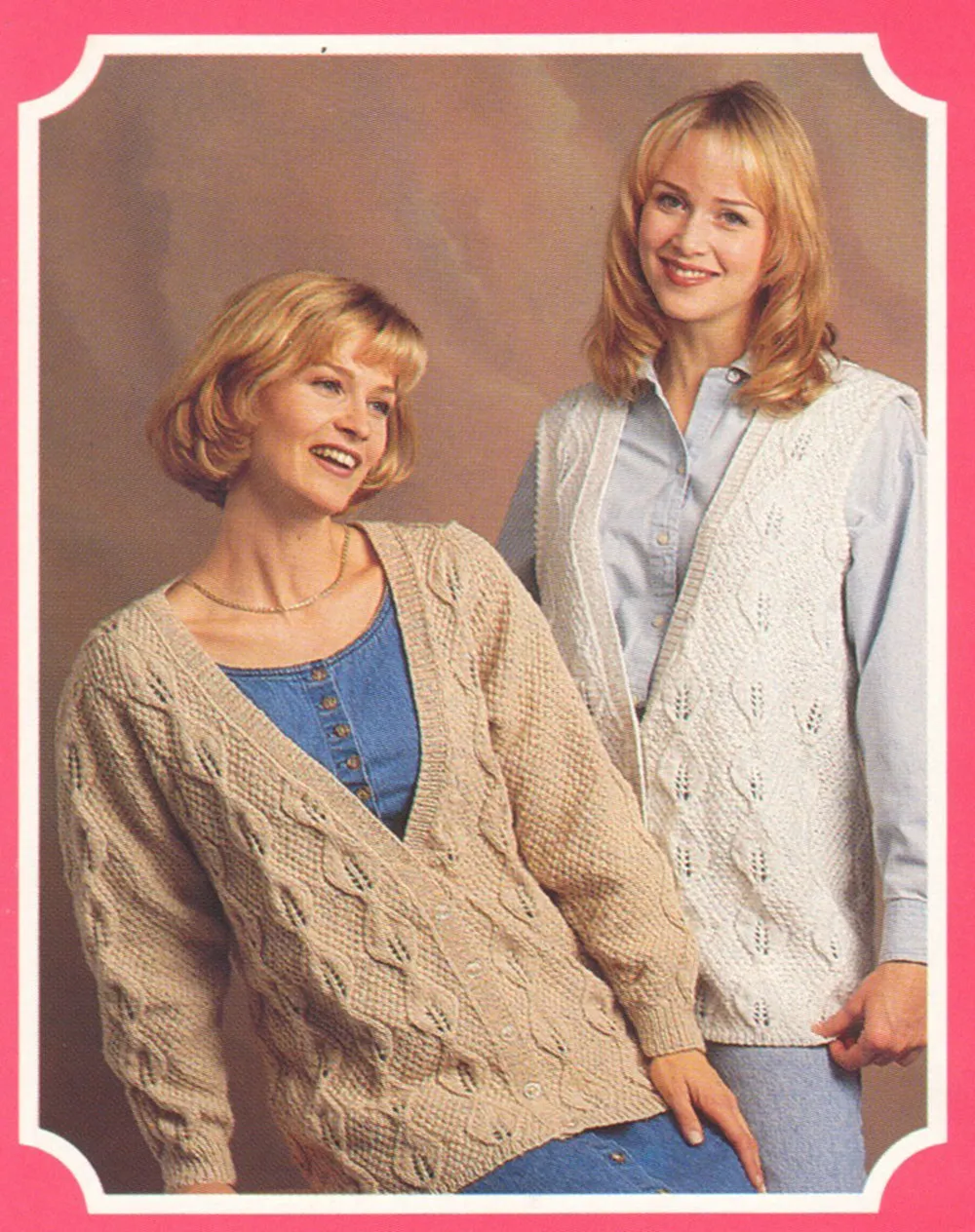 Textured Vest Or Cardigan Pattern