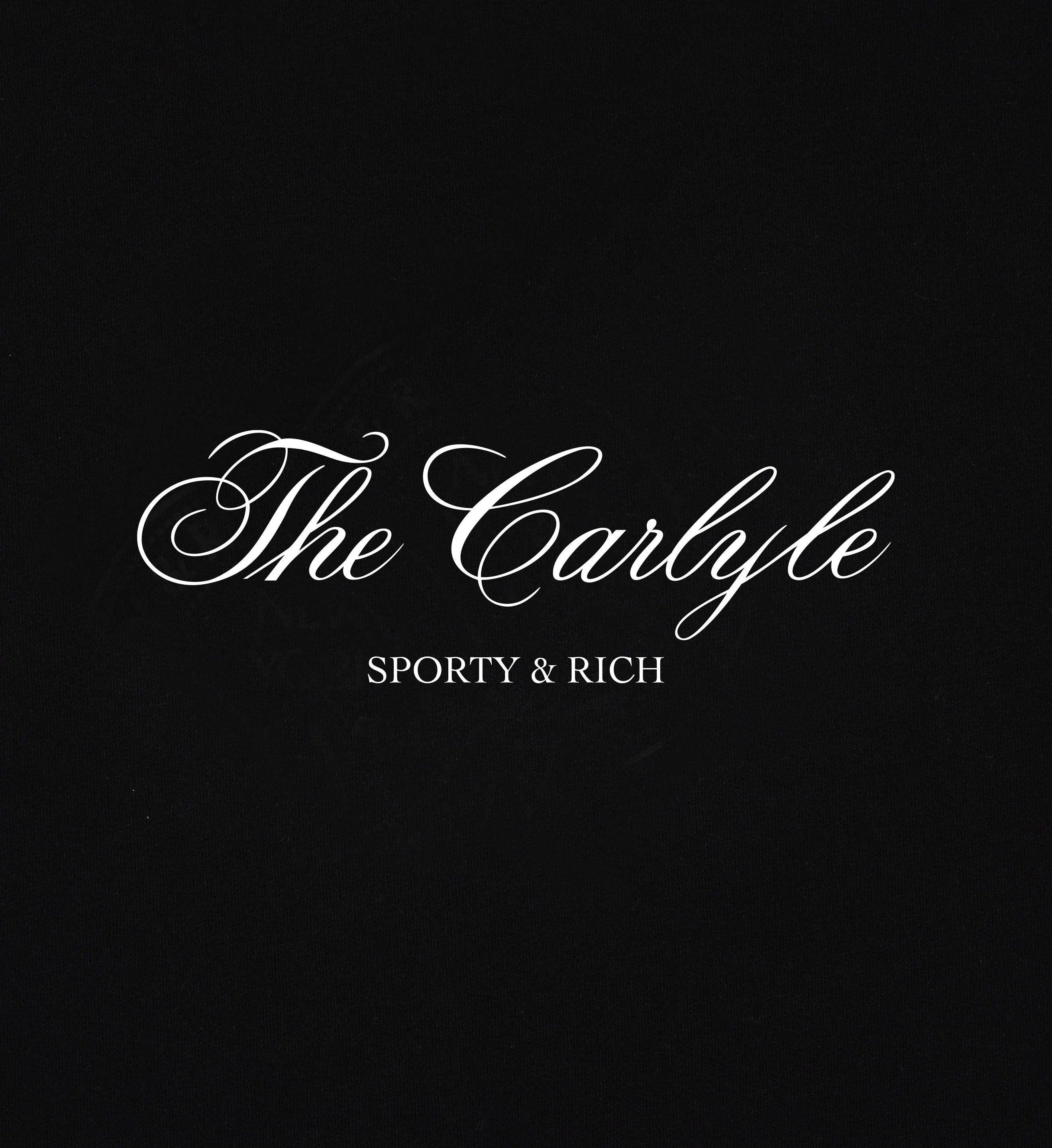 The Carlyle Souvenir Zip Hoodie - Black/White