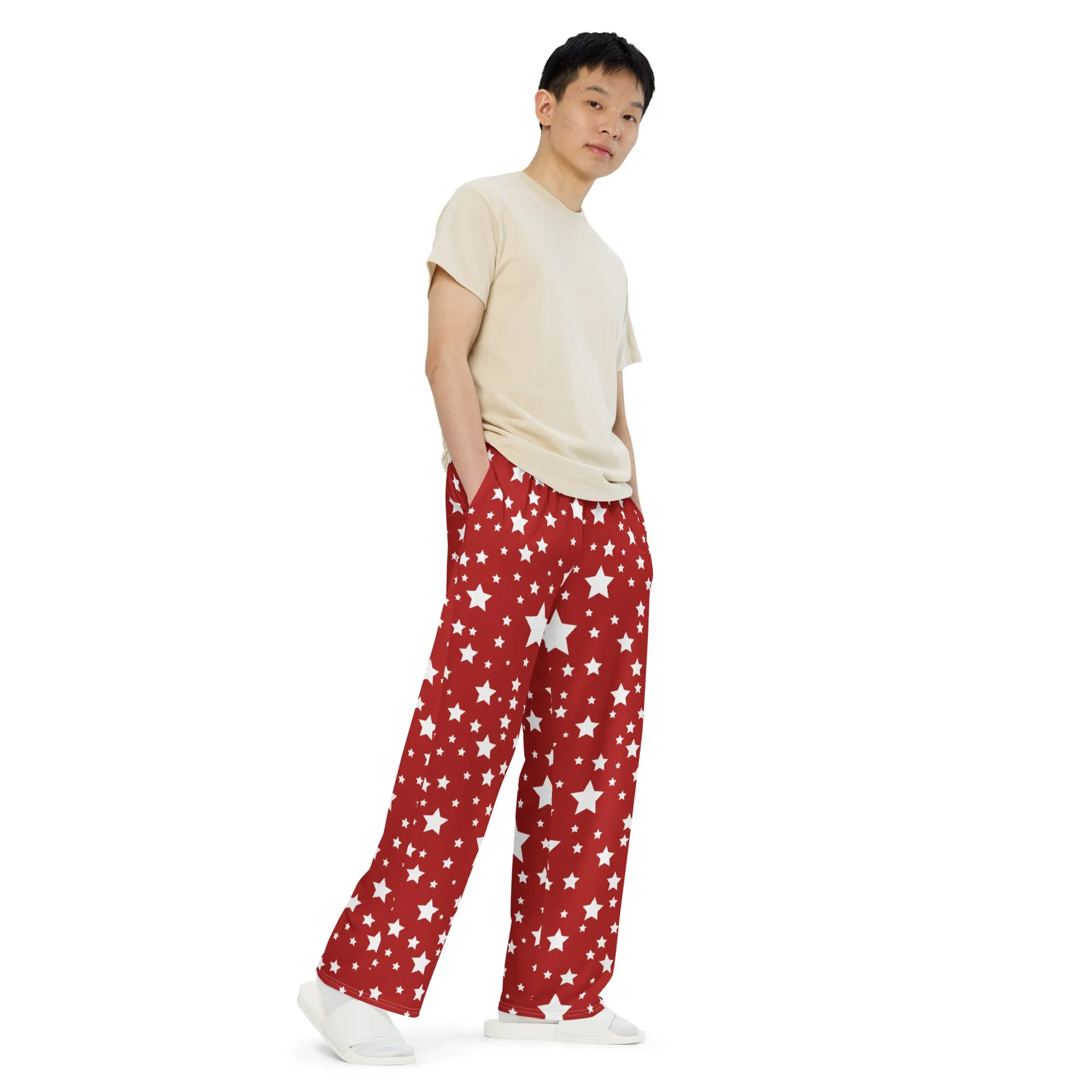 Unisex wide-leg pants